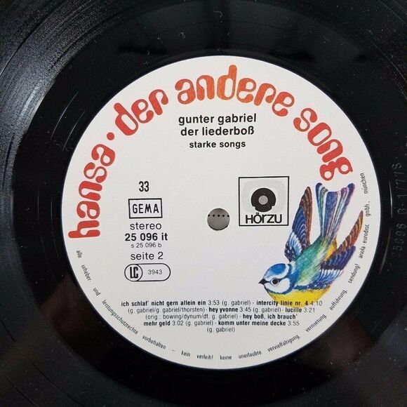 Gunter Gabriel Der Liederboss Starke Songs 33 RPM Record 1977 Hansa - Picture 4 of 4